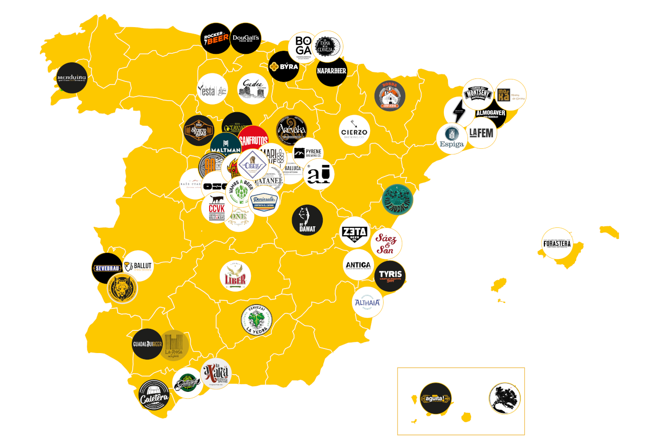 Mapa del Pasaporte Cervecero